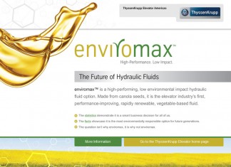 ThyssenKrupp introduces vegetable-based hydraulic fluid