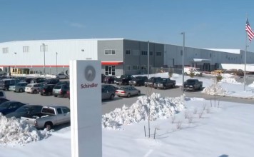 Schindler’s Hanover elevator production facility