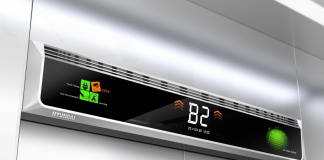 Touchless footbutton by Hyundai elevator