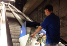 Rosemor Escalator Cleaning Machine