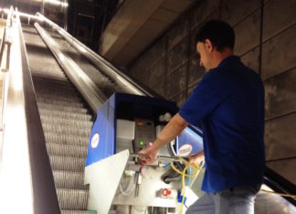 Rosemor Escalator Cleaning Machine