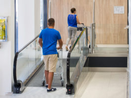 ThyssenKrupp Elevator installs shortest iwalks in Italian Supermarket