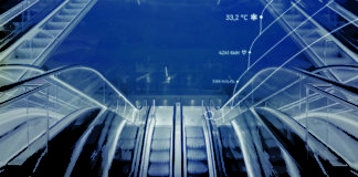 KONE tweeting escalator