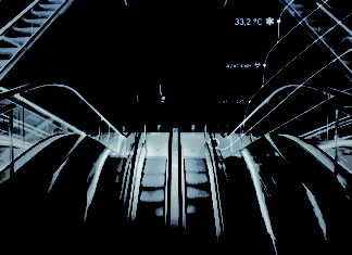 KONE tweeting escalator