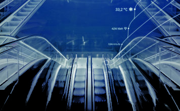 KONE tweeting escalator