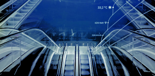 KONE tweeting escalator