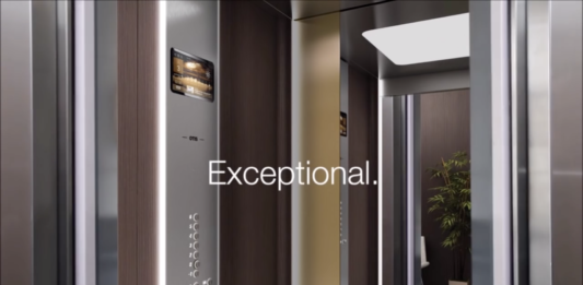 Otis Gen2 Car with Special Antimicrobial Features