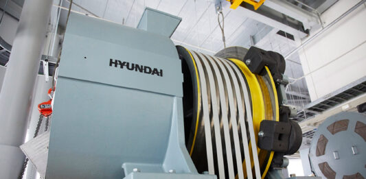 First 4134 fpm Elevator with Carbon Belt