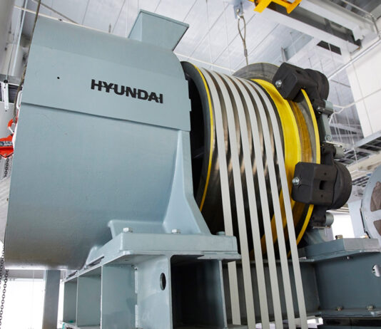 First 4134 fpm Elevator with Carbon Belt