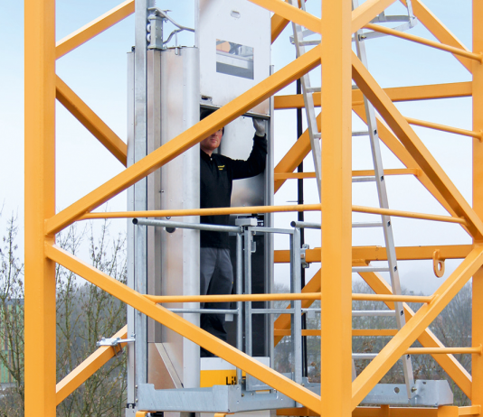 Liebherr elevator for tower cranes